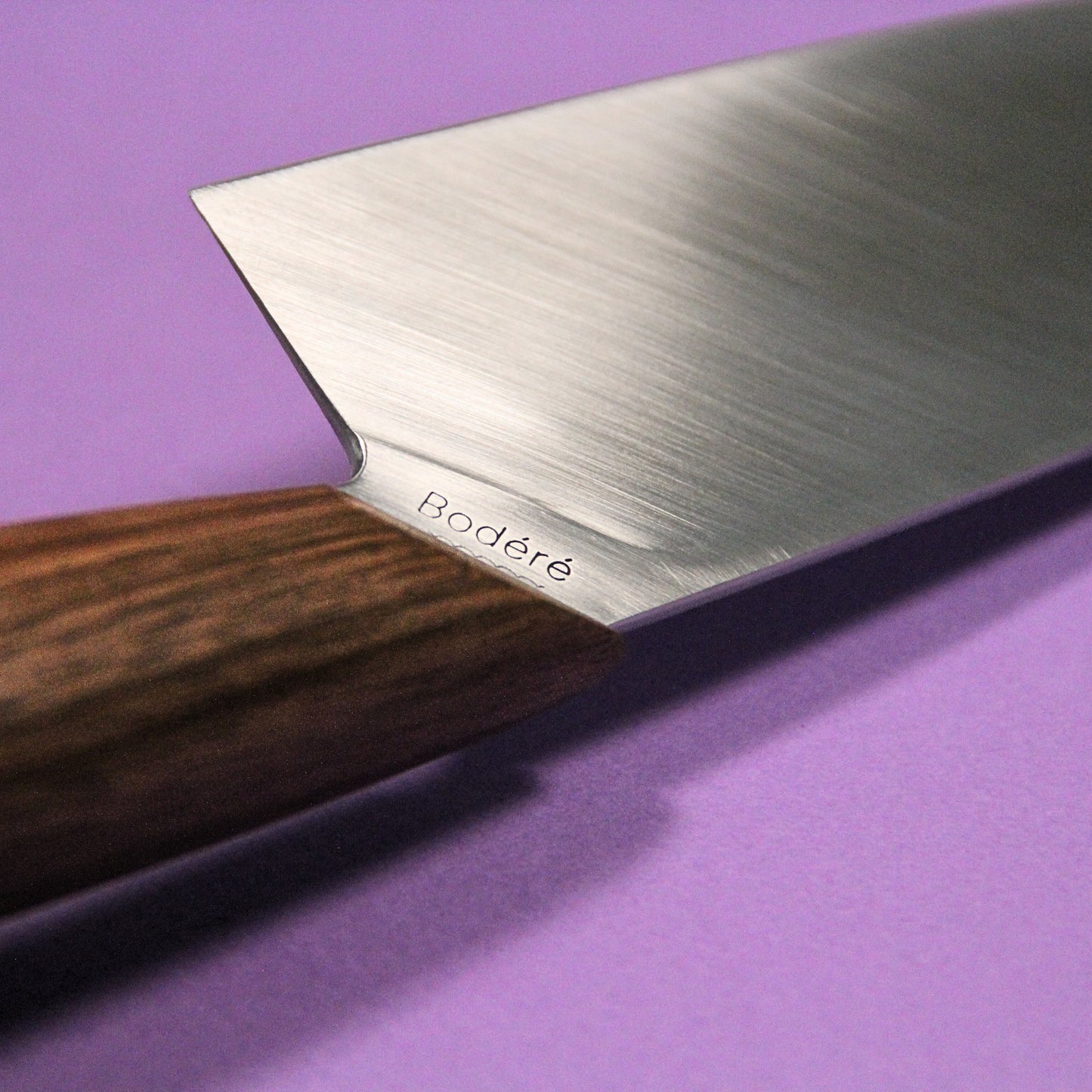 couteau chef manche noyer bois haut gamme ricasso