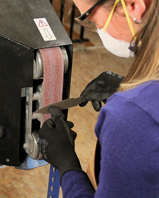 atelier fabrication d'un couteau de table