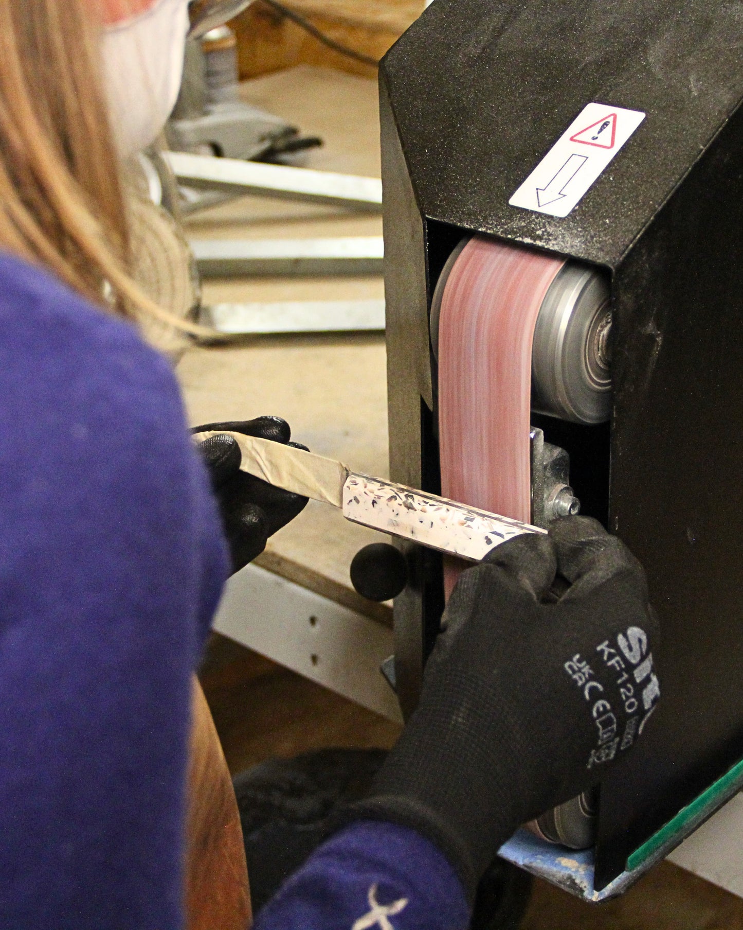 atelier fabrication d'un couteau de table