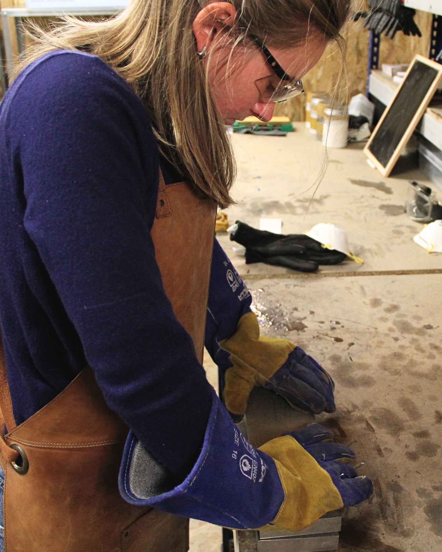 atelier fabrication d'un couteau de table