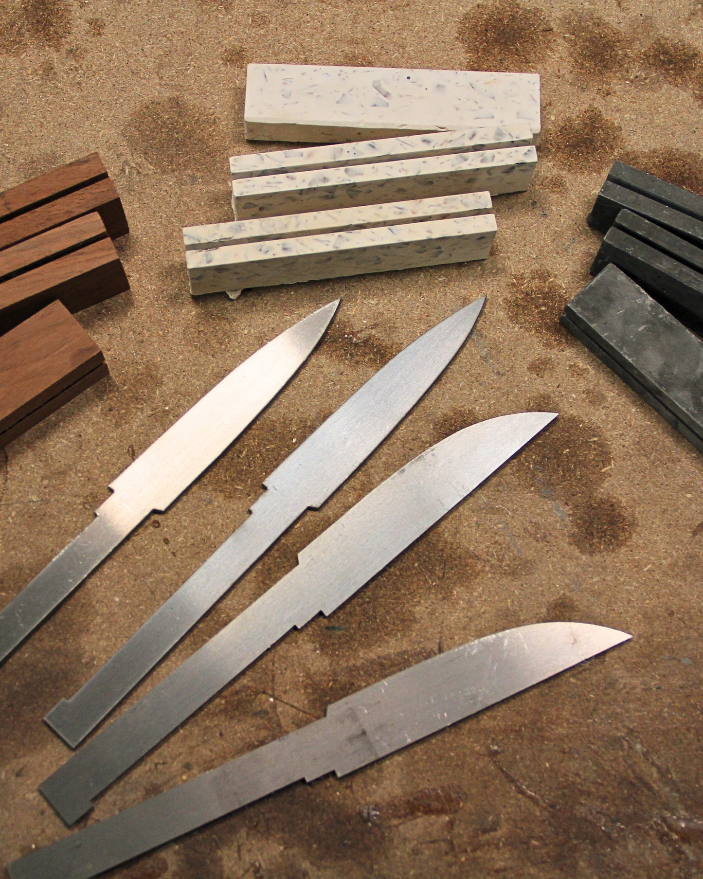 atelier fabrication d'un couteau de table