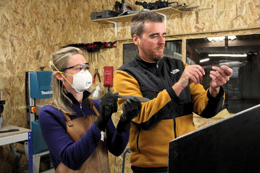 atelier fabrication d'un couteau de table