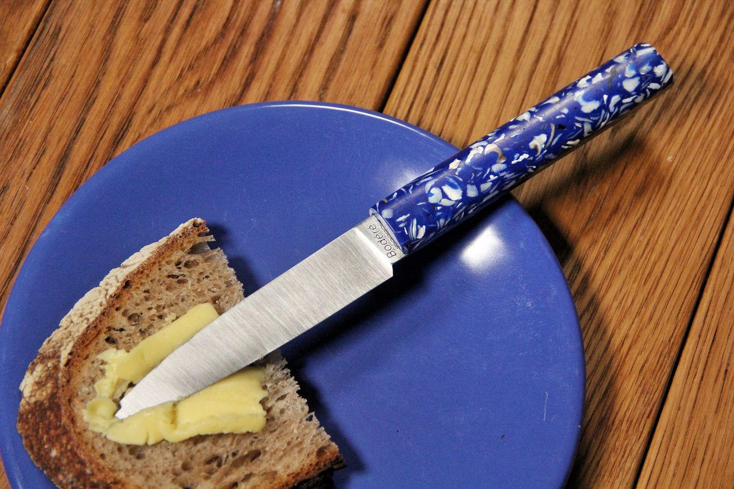 couteau table coquillages bleu huitres haut de gamme