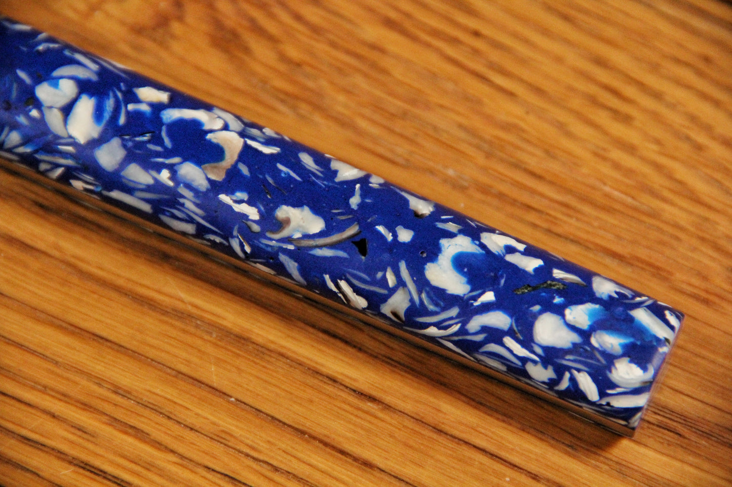 couteau table bleu coquillages huitres haut de gamme